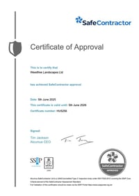 Safe Contractor Certificate