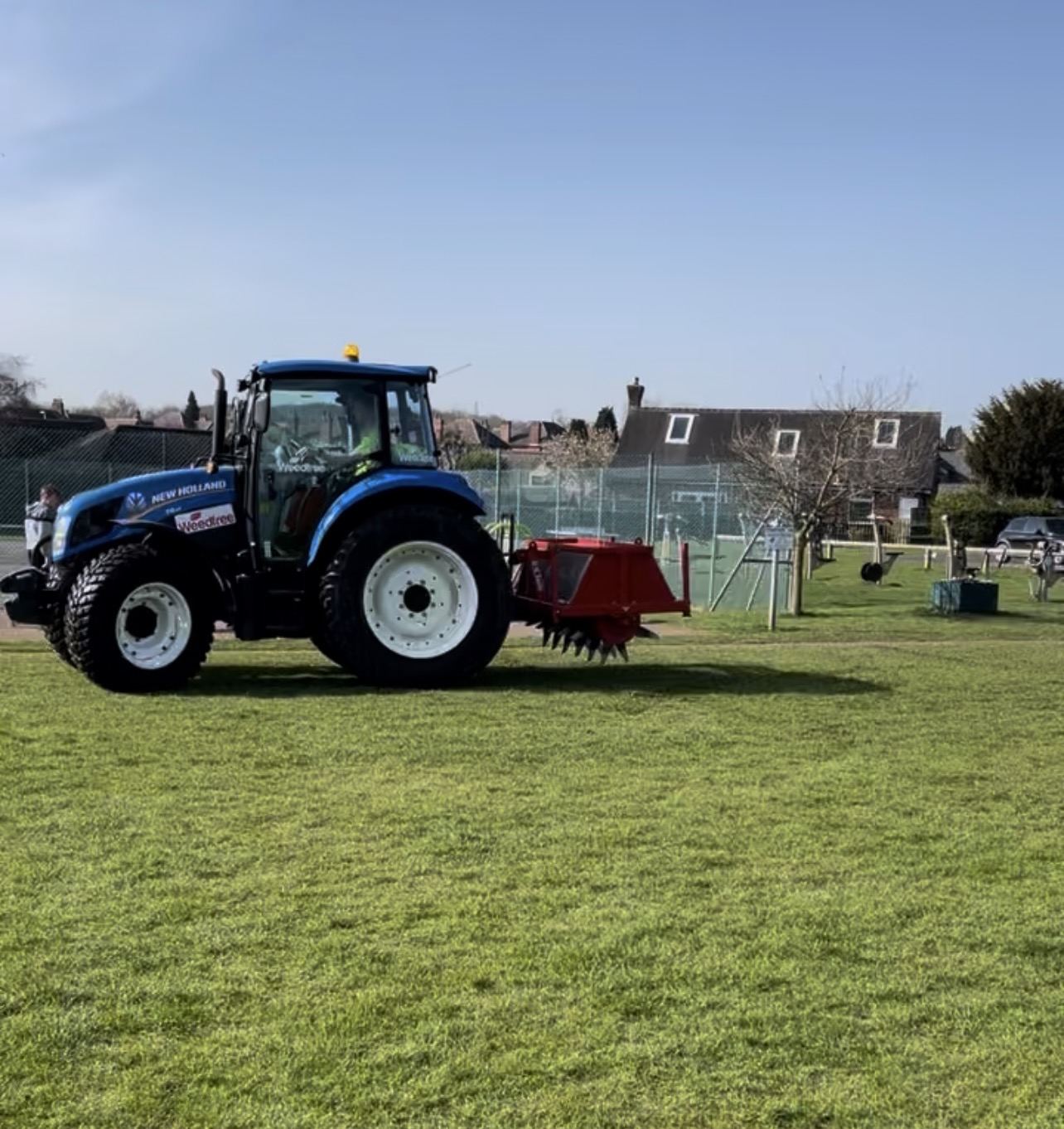 Slitting With Tractor