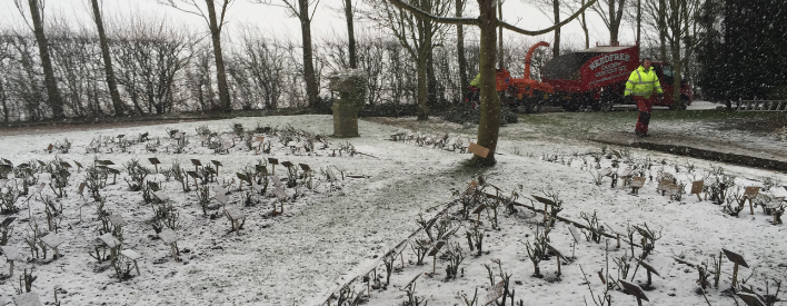 grounds maintenance in snow